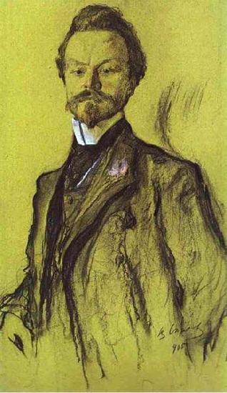 Valentin Serov Portrait of Konstantin Balmont. oil painting picture